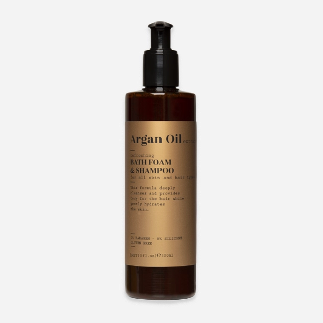 ARGAN  OIL DISPENSER  STAND ALONE 300ml  ΣΑΜΠΟΥΑΝ & ΑΦΡΟΛΟΥΤΡΟ (2-1)