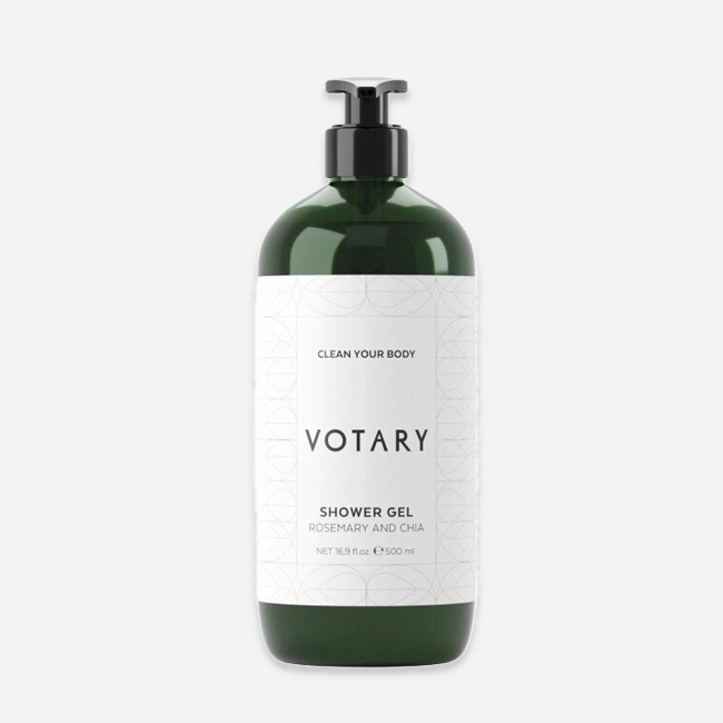 VOTARY ROSEMARY AND CHIA  DISPENSER STAND ALONE  500ml ΑΦΡΟΛΟΥΤΡΟ