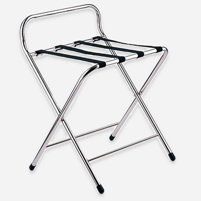 LUGGAGE SILVER RACK METAL WITH BACK REST