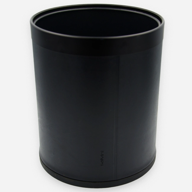 ROOM LITTER BIN ECO-LEATHER BLACK